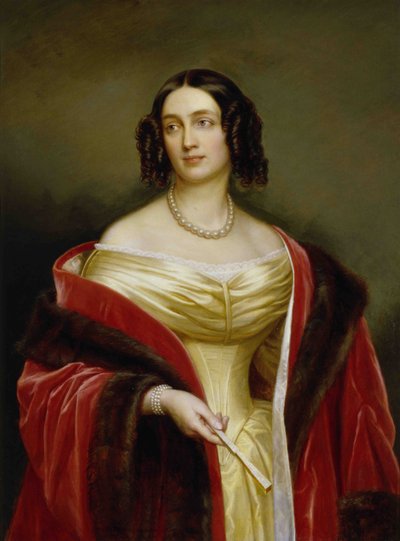 Portrait of Elisabeth Ludovika of Bavaria (1801-1873), Queen of Prussia by Joseph Carl Stieler